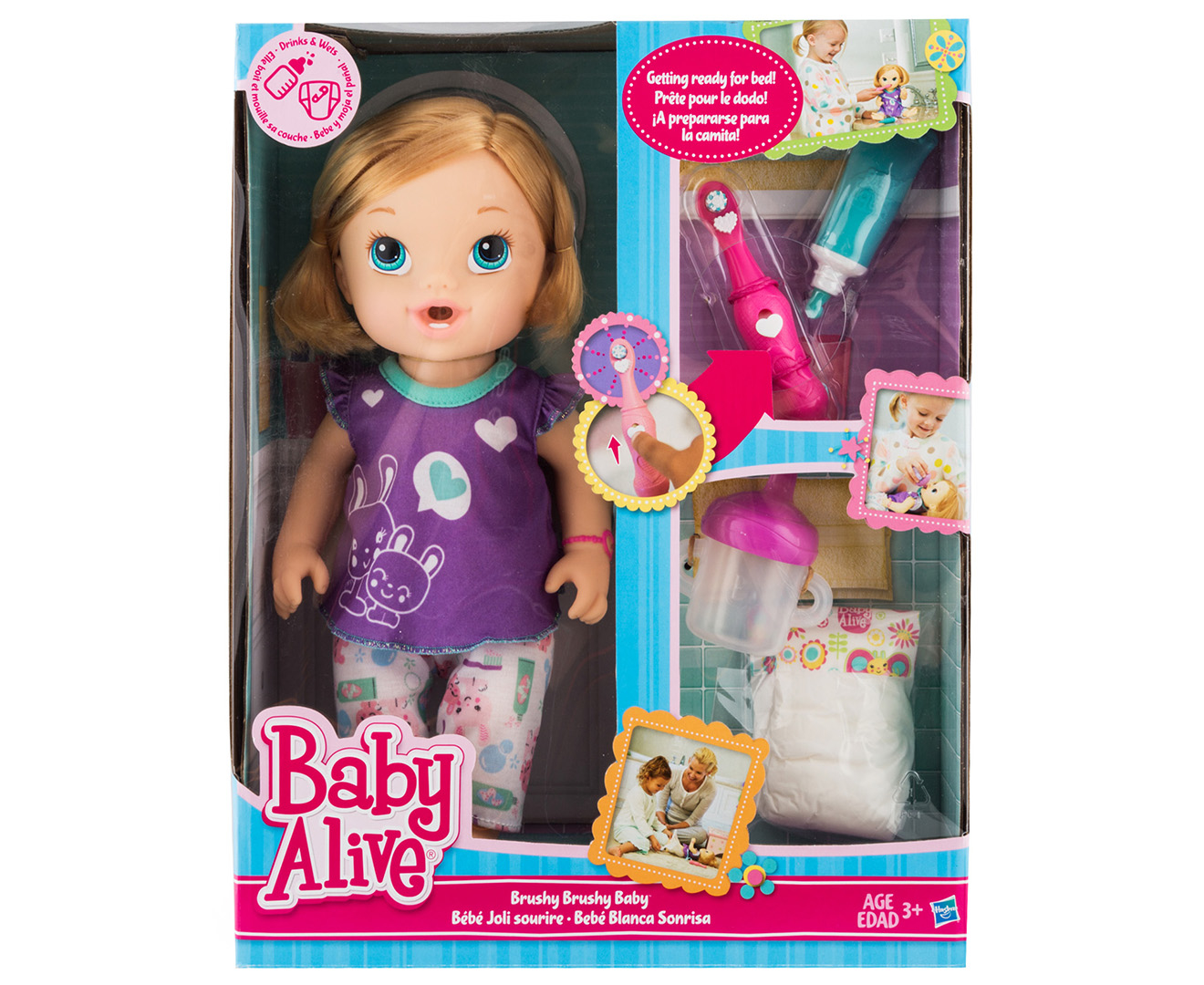 Baby Alive Brushy Brushy Baby Doll Blonde Catch Au