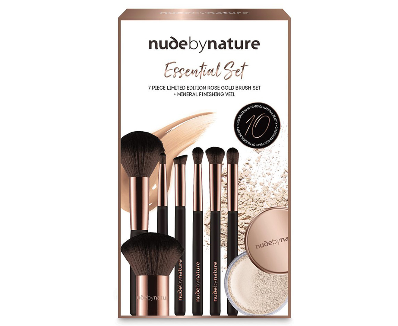 Nude By Nature Limited Edition Essential Piece Makeup Brush Set