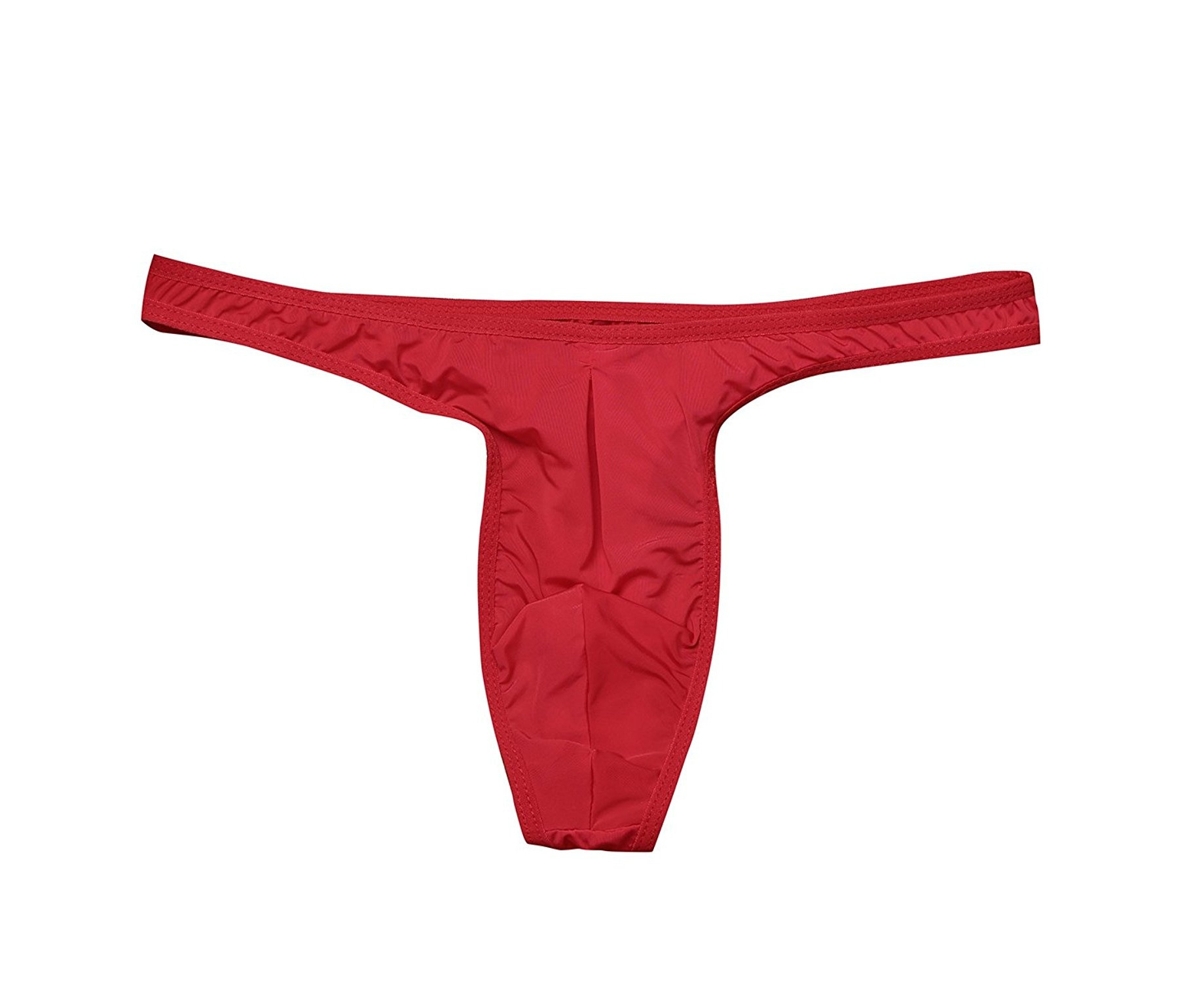 Large Red Chictry Men S Silky Bikini Briefs Bulge Pouch Underwear