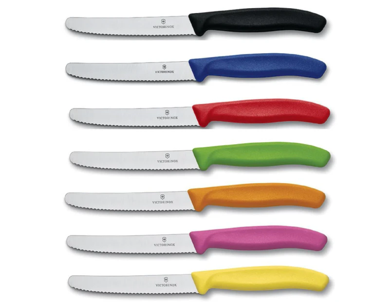 Victorinox Steak And Tomato Knife Cm Wavy Edge Colours Catch Au