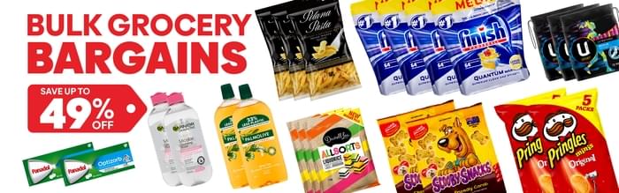 #Bulk Grocery Bargains: Save up to 49% off!