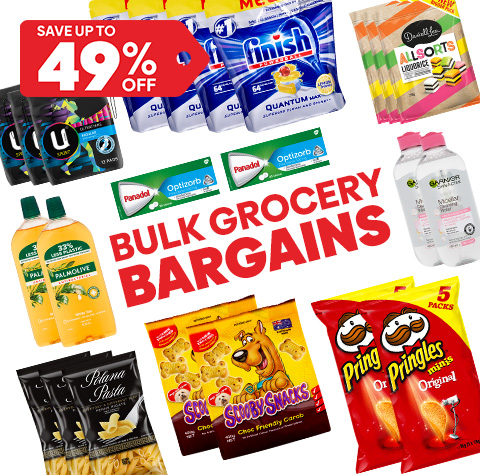 #Bulk Grocery Bargains: Save up to 49% off!