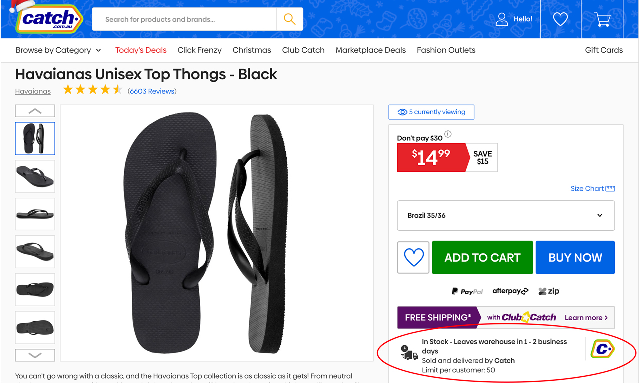 havaianas target australia