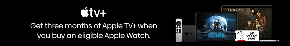 Get three months of Apple TV+ when you buy an eligible Apple Watch