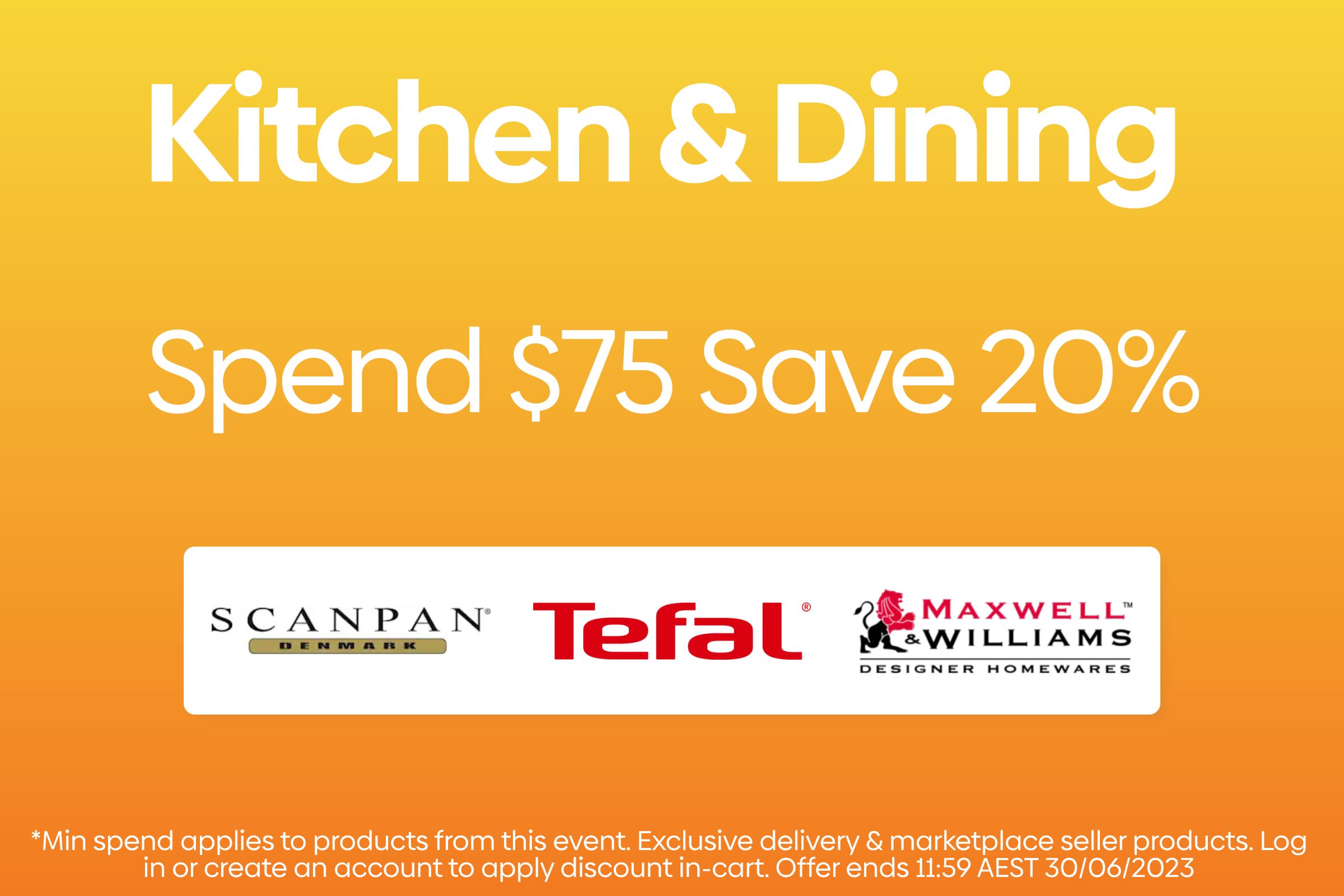 Kitchenware Spend & Save Event