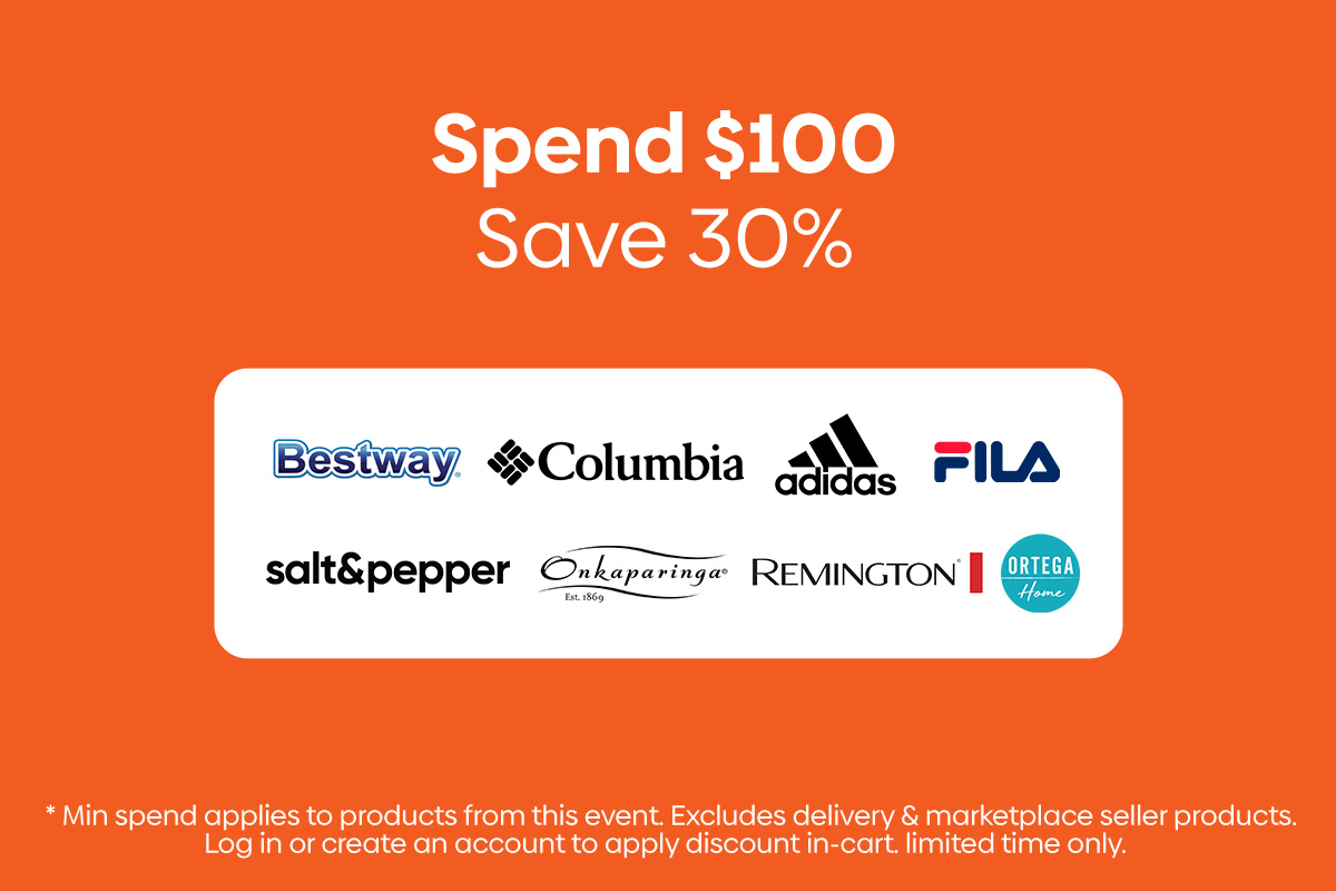 Spend $100 & Save 30%