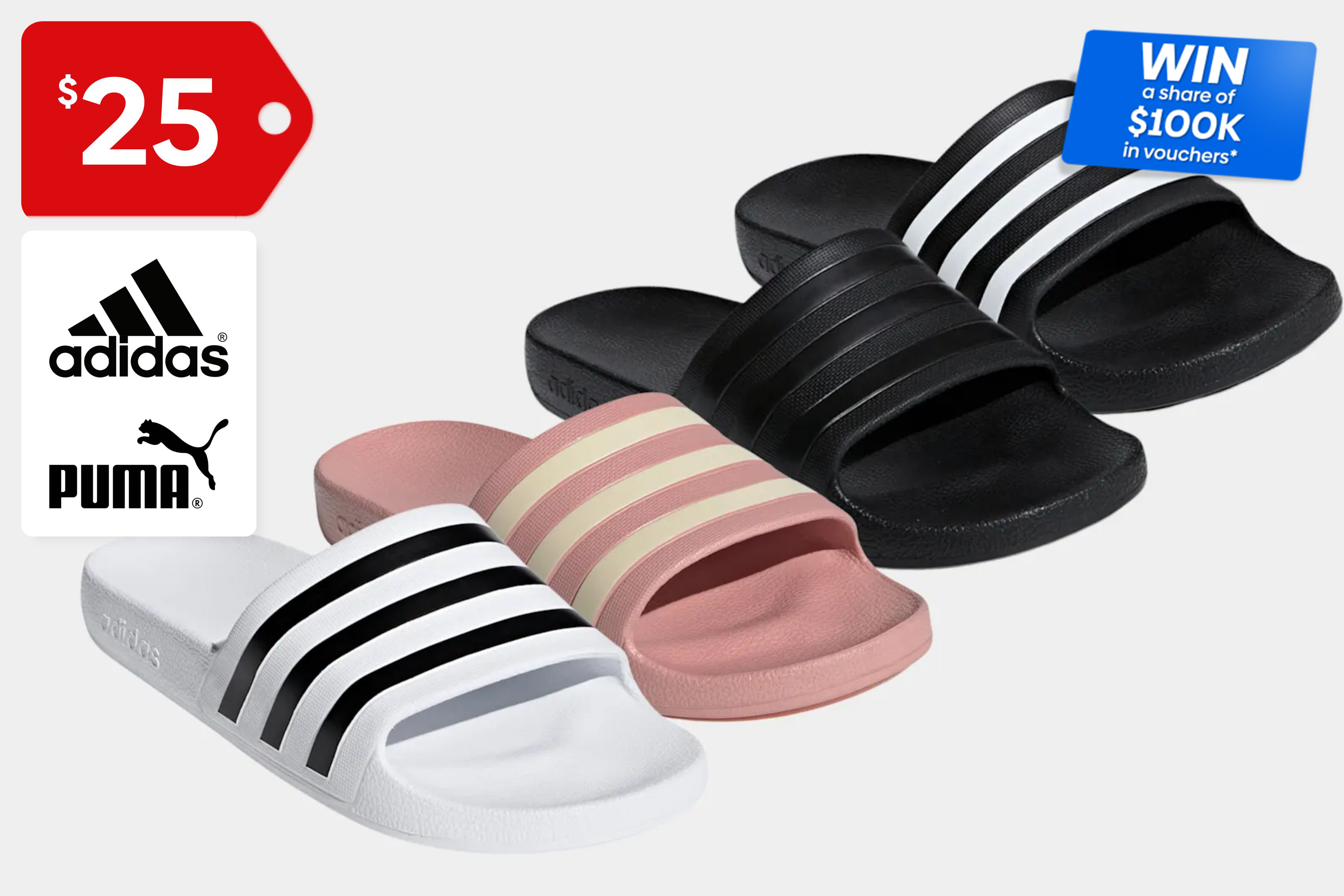 Adidas & Puma Summer Slides