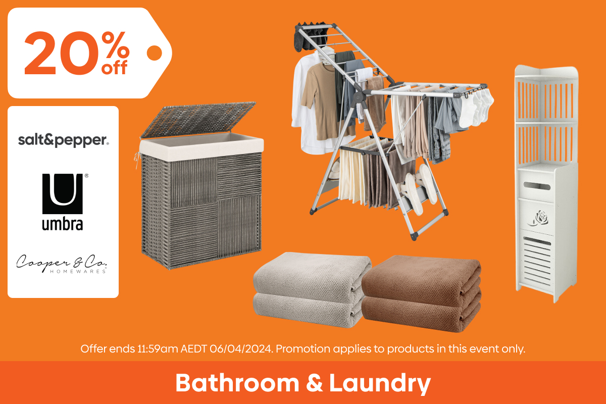 Towels, Hampers, Drying Racks & More