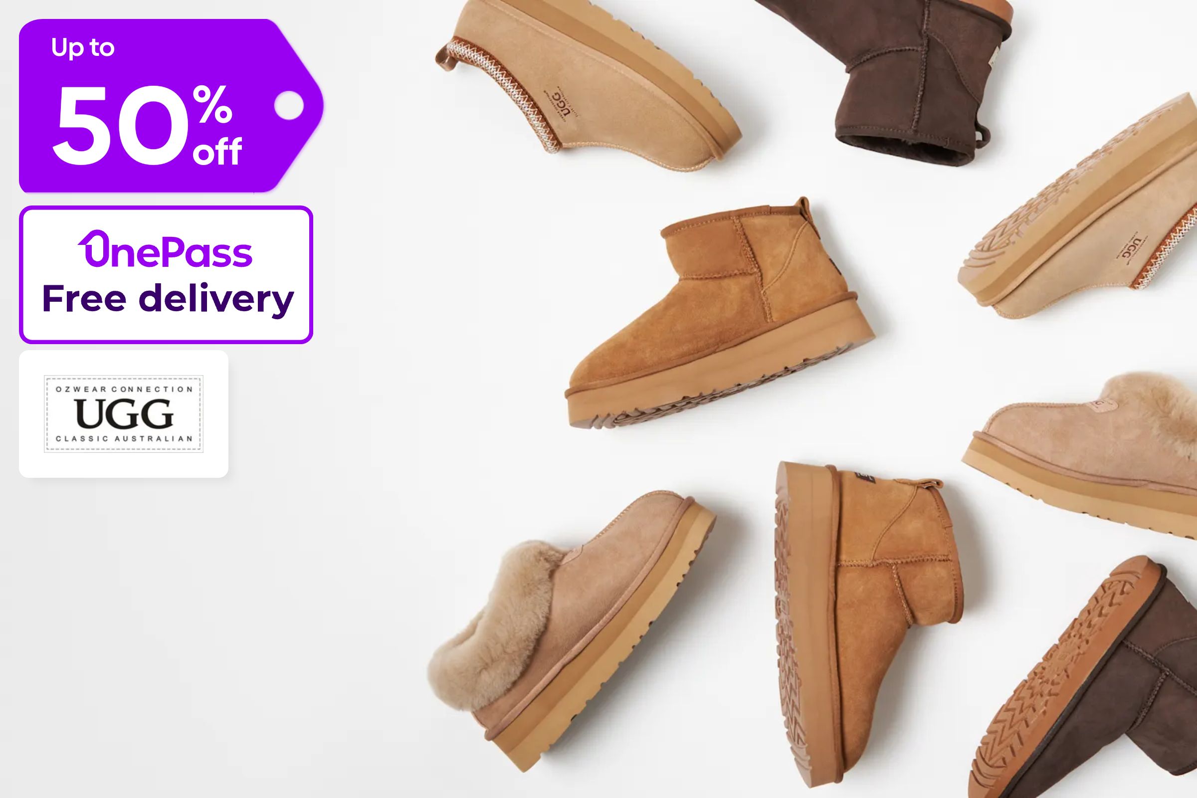 Up to 50% off Ugg Boots & Slippers