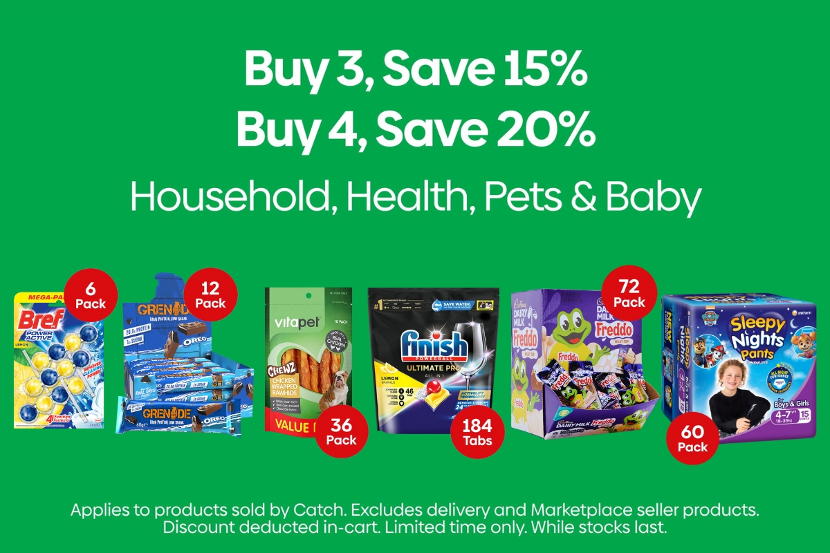 Dish Tablets, Health Food, Pet Essentials & More