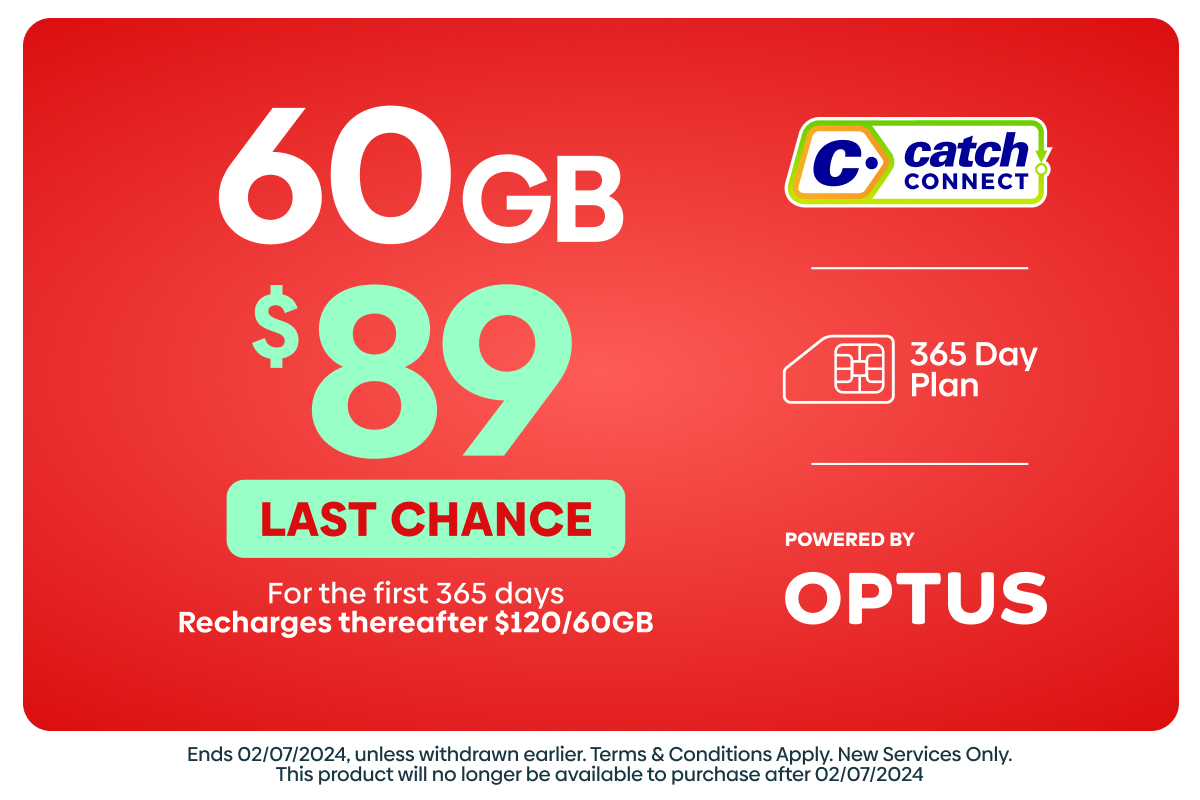 Catch Connect 60GB 365 Day Plan