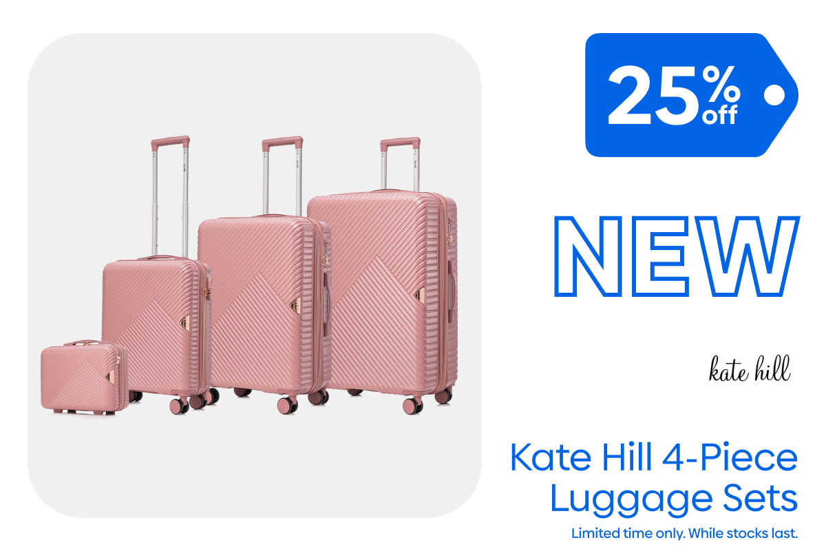 Kate Hill 4-Piece Luggage Sets