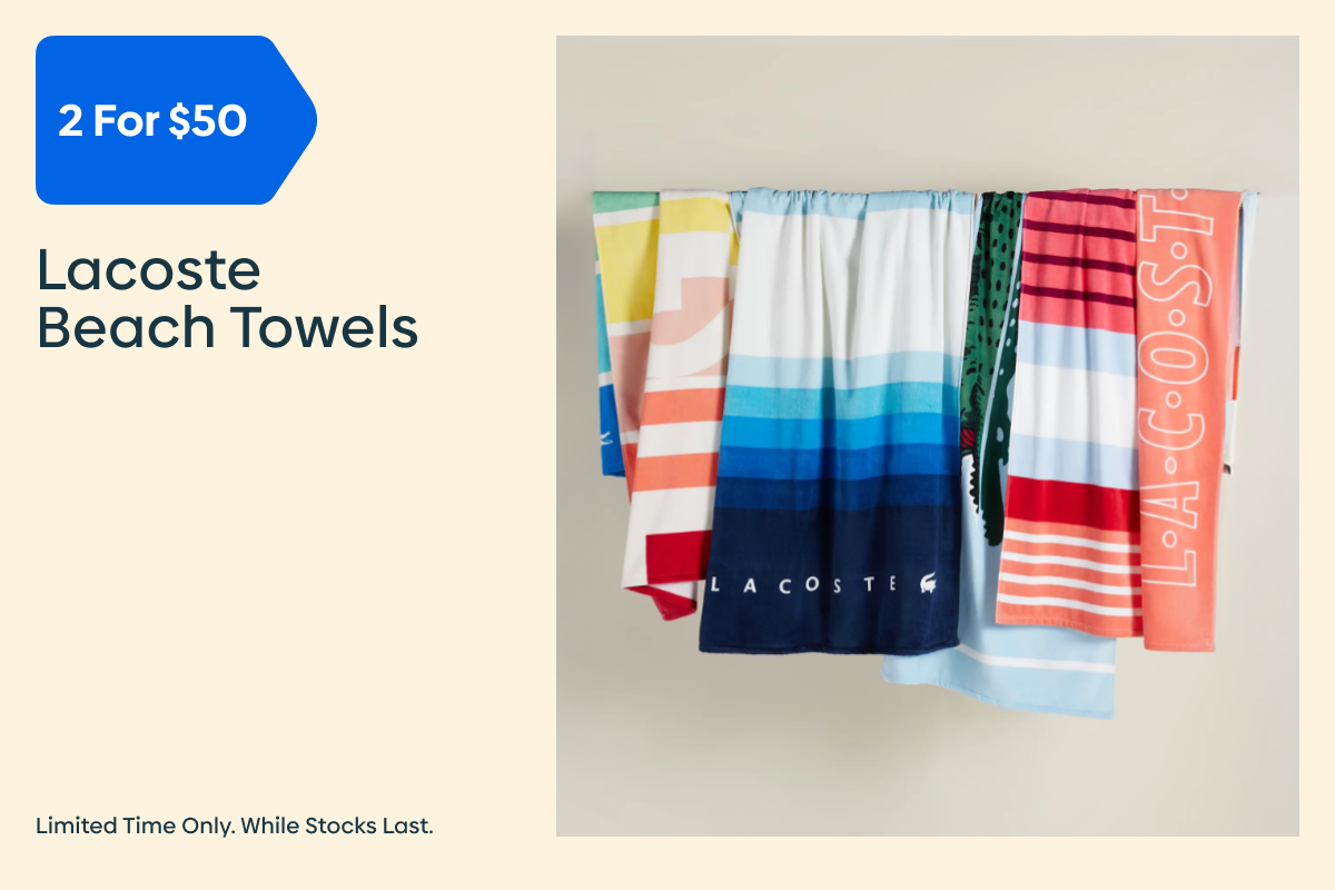 Lacoste Beach Towels