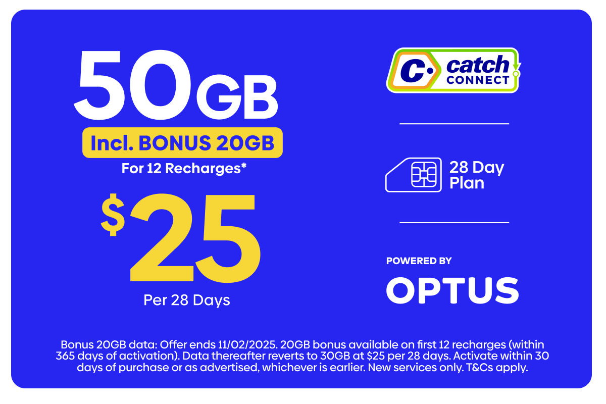 Catch Connect 50GB Mobile Plan