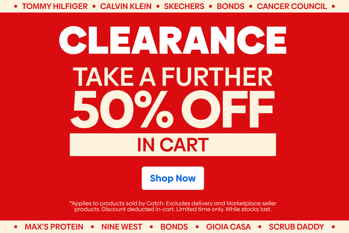 Further 50% Off Clearance