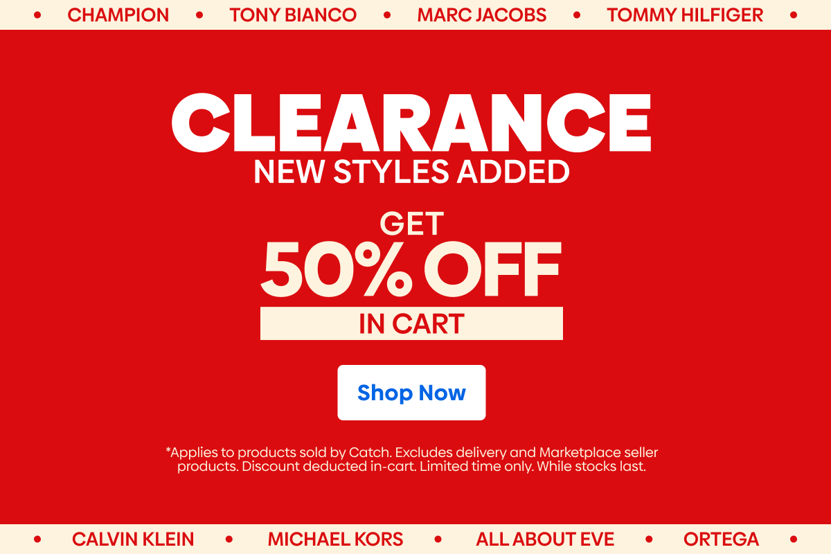 Further 50% Off Clearance