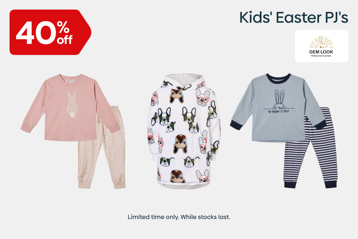 Gem Look Kids' Easter PJs
