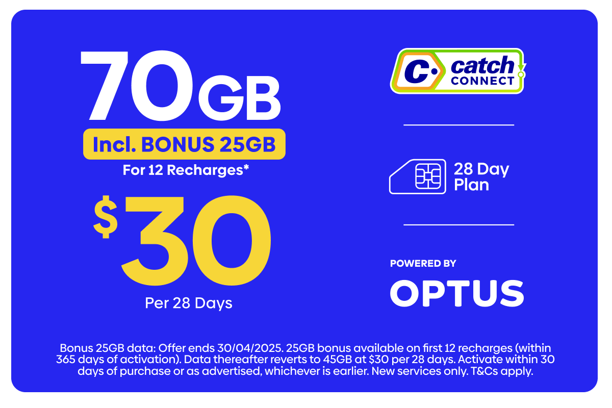 Catch Connect 70GB Mobile Plan