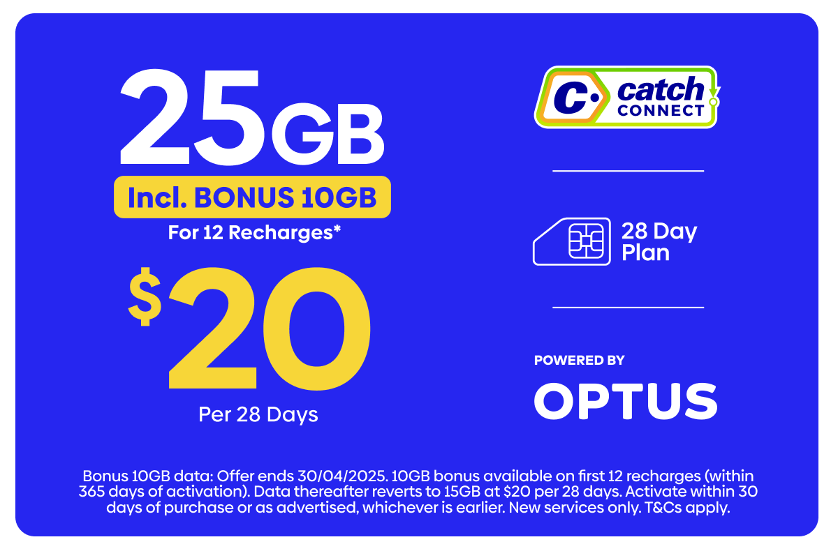 Catch Connect 25GB Mobile Plan