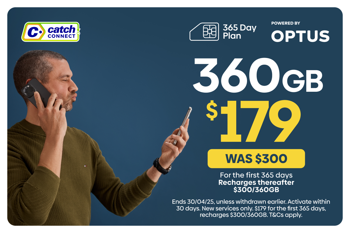 Catch Connect 360GB Mobile Plan 
