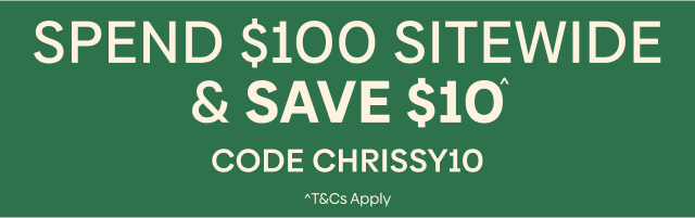 Spend $100 Sitewide & Save $10