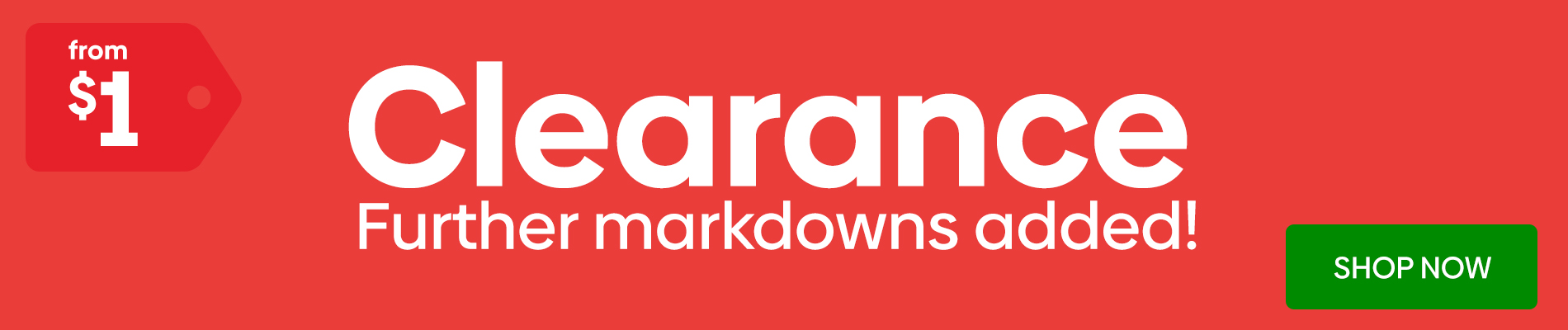 #Clearance Further Markdowns Added! - Shop Now