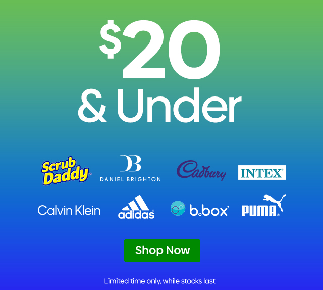 #$20 & Under - Shop Now