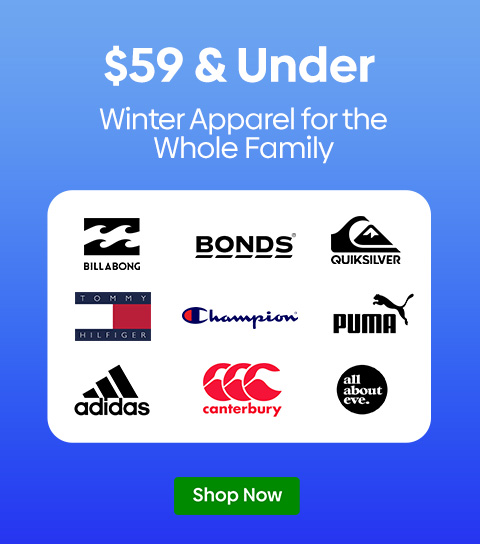 #$59 & Under - Winter Apparel for the Whole Family - Shop Now