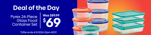 Daily Deal - Pyrex 24-Piece Glass Food Container Set - Multi $65