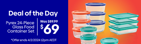 Daily Deal - Pyrex 24-Piece Glass Food Container Set - Multi $65