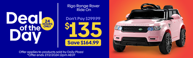 Deal of The Day - Rigo Kids Ride On Car Pink $135