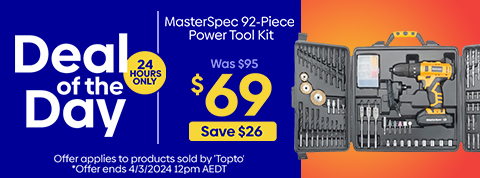 Daily Deal - MasterSpec 92-Piece Power Tool Kit