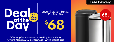 Daily Deal - Devanti 68L Motion Sensor Rubbish Bin