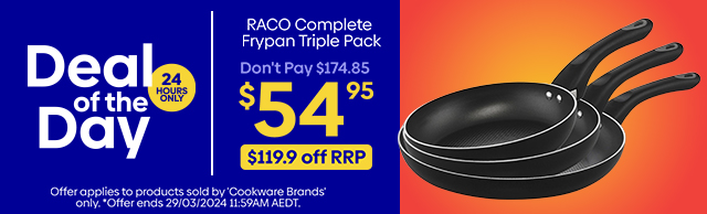 Daily Deal - RACO Complete Frypan Triple Pack