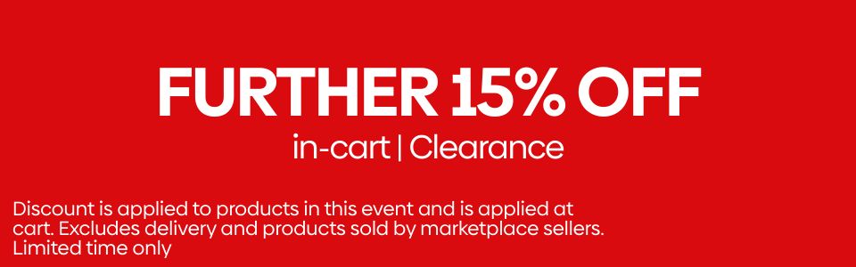 Take A Further 15% Off Clearance