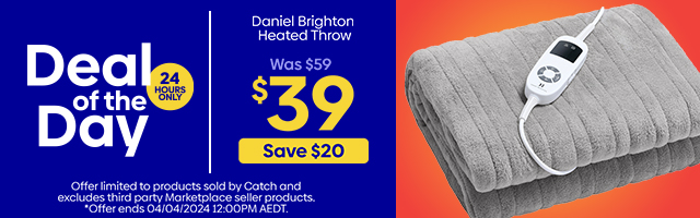 Daily Deal - Daniel Brighton Heated Throw