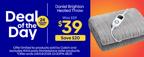 Daily Deal - Daniel Brighton Heated Throw