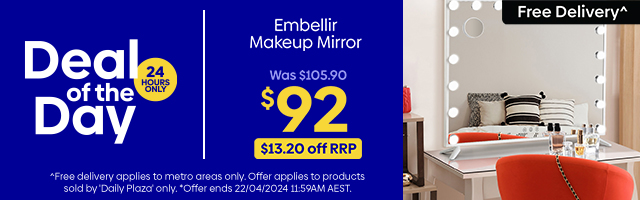 Daily Deal - Embellir Hollywood LED Makeup Mirror