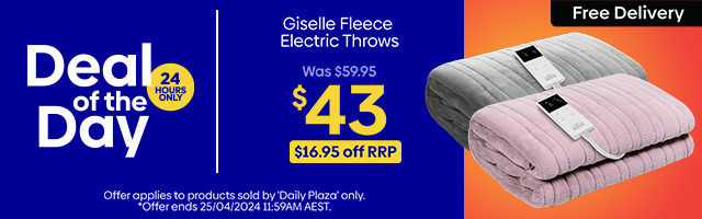 Daily Deal - Giselle Fleece Electric Throws