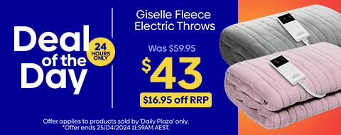 Daily Deal - Giselle Fleece Electric Throws