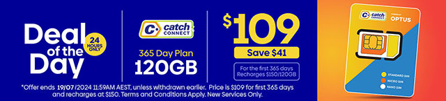 Catch Connect 120GB 365 Day Mobile Plan