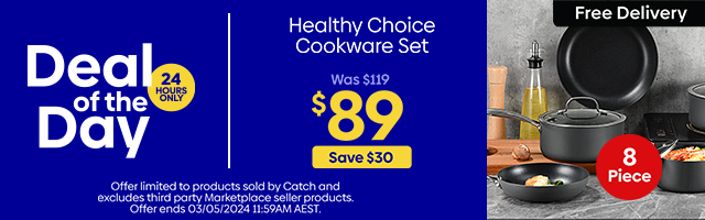 Daily Deal - Healthy Choice 8-Piece Non-Stick Cookware Set