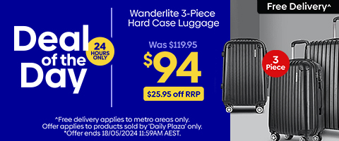 Daily Deal - Wanderlite 3-Piece Luggage Set