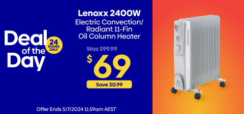 Lenoxx 2400W Electric Convection/Radiant 11-Fin Oil Column Heater H210