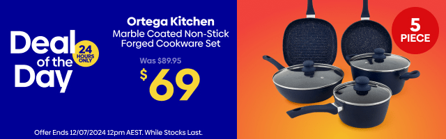 Ortega Kitchen 5-Piece Marble Coated Cookware Set