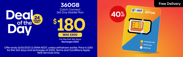 Catch Connect 360GB 365 Day Mobile Plan