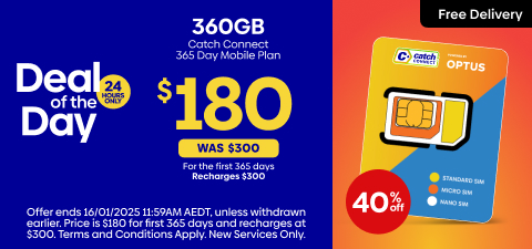 Catch Connect 360GB 365 Day Mobile Plan