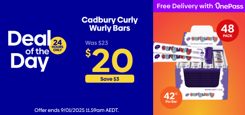 Cadbury Curly Wurly Bars 48-Pack