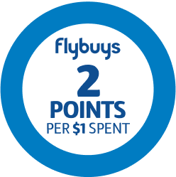 2 Flybuys points per $1 spend