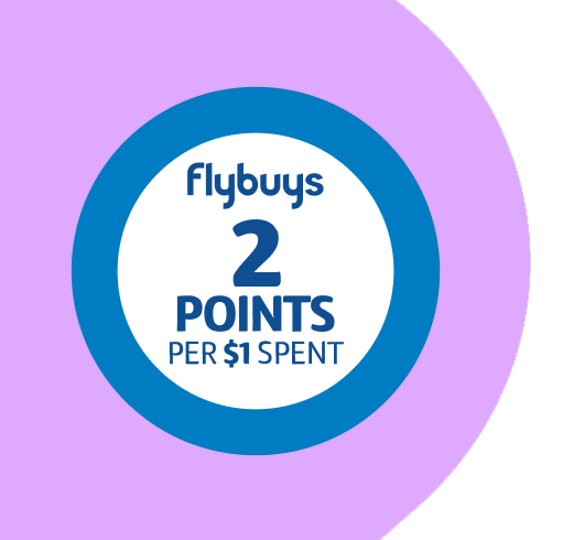 2 Flybuys points per $1 spend